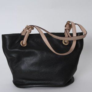 Michael Kors Soft Black Patent Jet Set  Large Tote